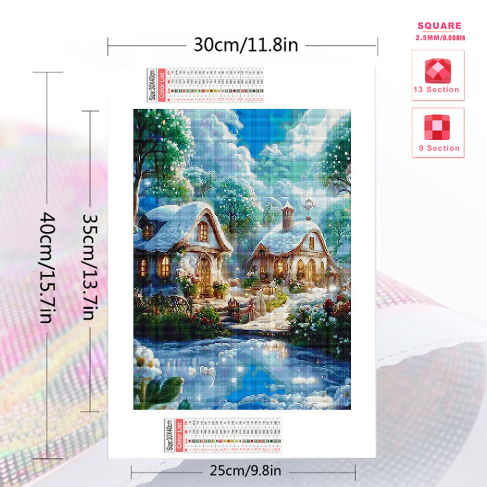 Momoart Diamant Malerei Haus L – Photo Mosaic Print Bewertung und Preis