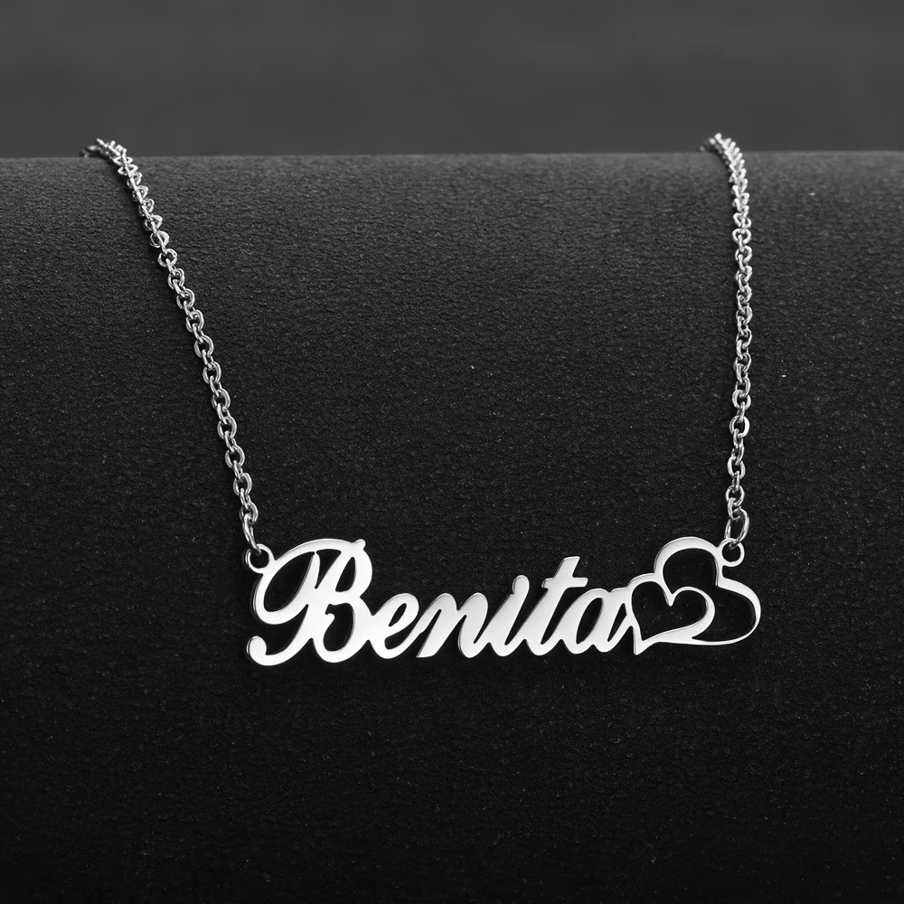 Personalisierte Doppelherz-Hal – Name Necklace Custom Bewertung und Preis