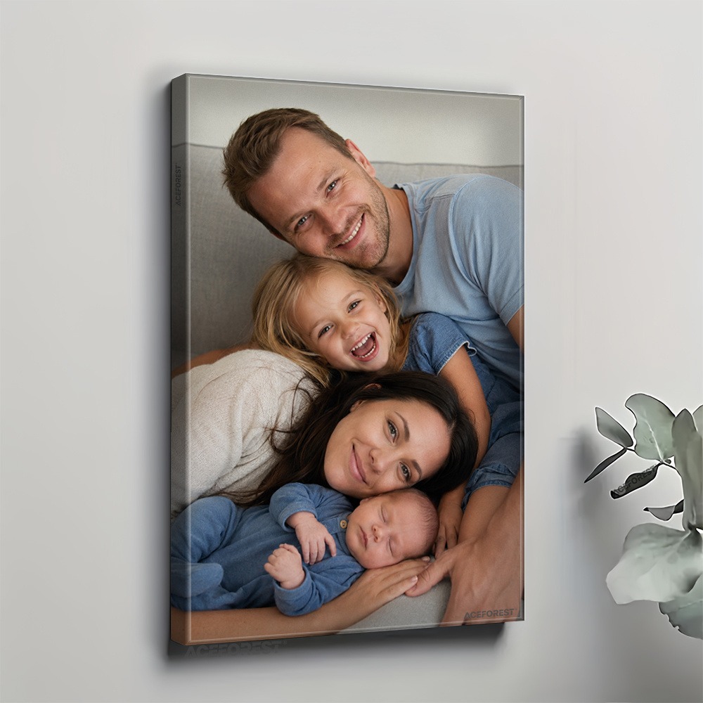 2D Personalisierte Foto-Leinwa – Engraved Wood Frame Bewertung und Preis